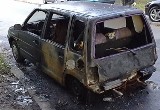 Tico spłonęło na parkingu w centrum Białegostoku.Trzy pożary w pół godziny. (zdjęcia)