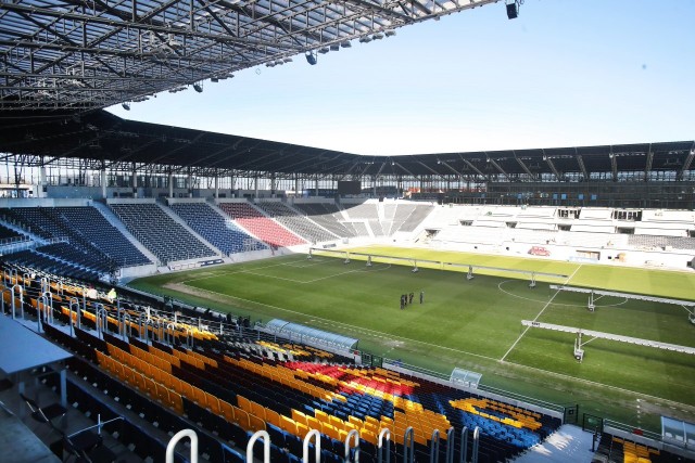 Stadion Pogoni Szczecin - stan prac na 7 marca 2022.