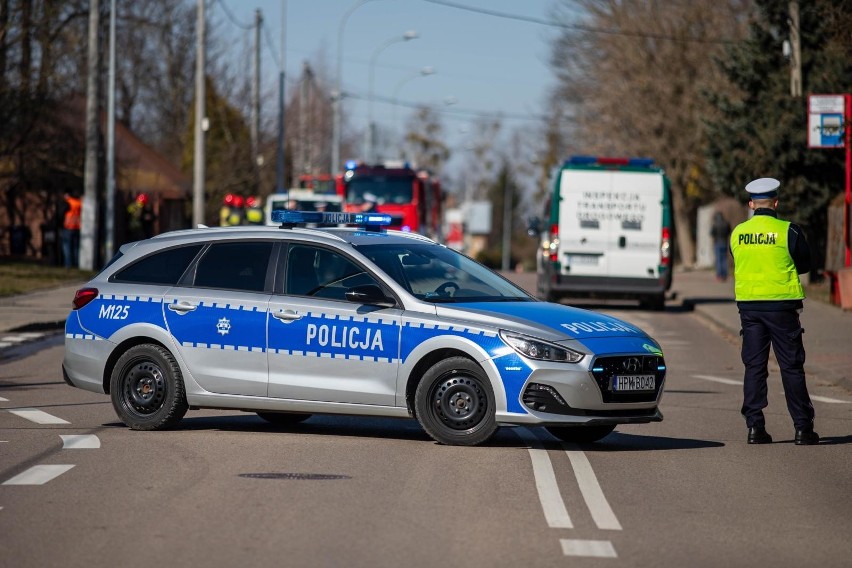 Wypadek na ul. Tragutta w Białymstoku