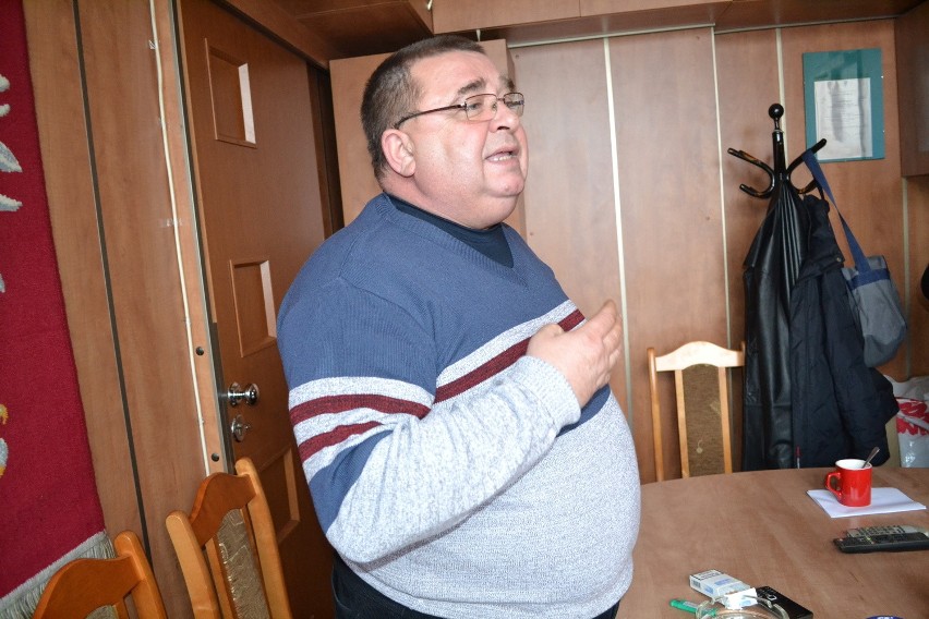 Andrzej Ciok, szef Solidaności w kopalni "Jas-Mos"