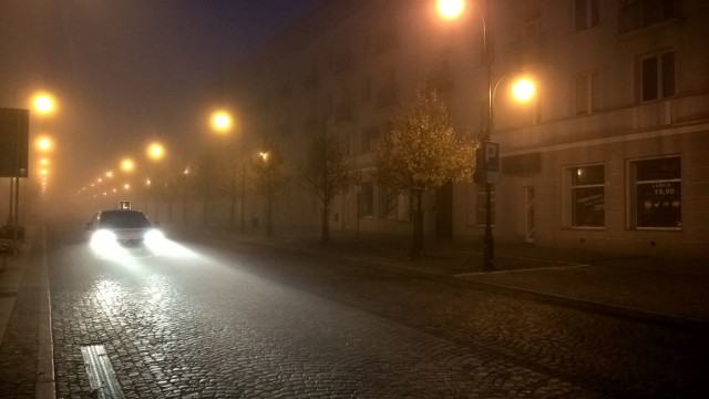 Mgła spowiła Białystok