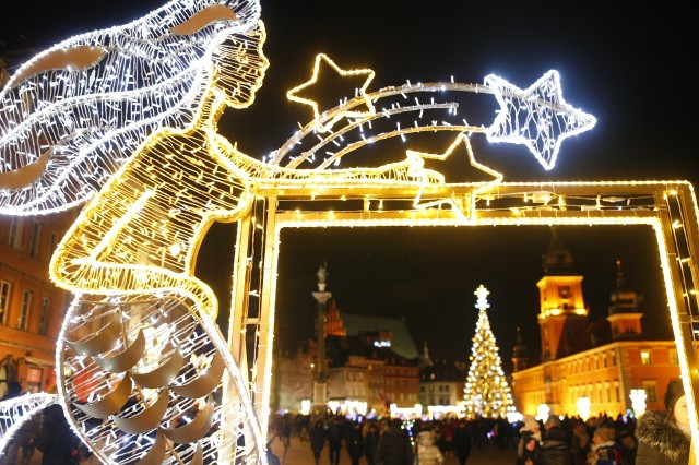 Iluminacja świąteczna Warszawa 2018