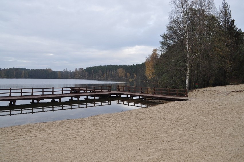 Nad jeziorem Skrzynki Duże powstało gminne kąpielisko