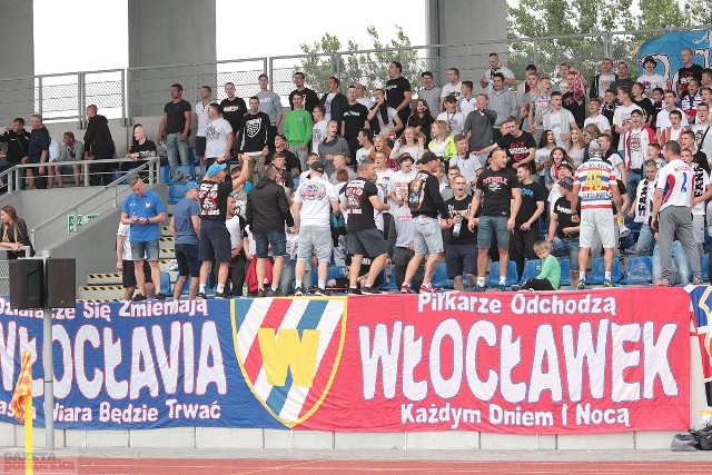 Doping kibiców Włocłavii na meczu Lider Włocławek - Włocłavia***** Doping kibiców na meczu Lider Włocławek - Włocłavia