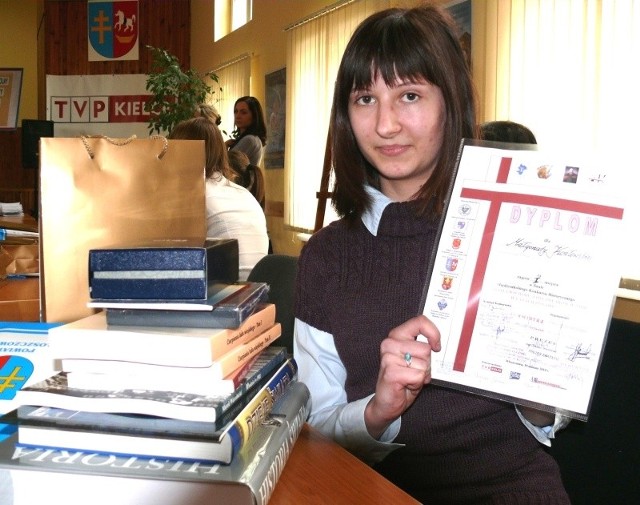 Małgorzata Kozłowska z Publicznego Gimnazjum w Koniecznie wygrała konkurs powiatowy.