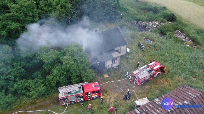 Pożar budynku w powiecie włocławskim