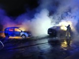 Nocny pożar w Wielkopolsce. Płonęły dwa samochody!