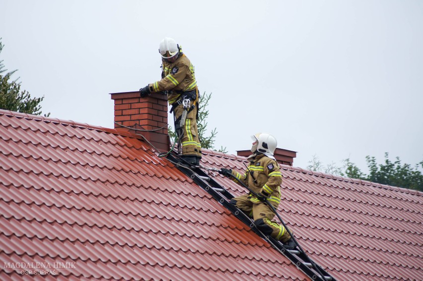 Pożar w Supraślu. Mieszkańcy zaczęli palić w piecach