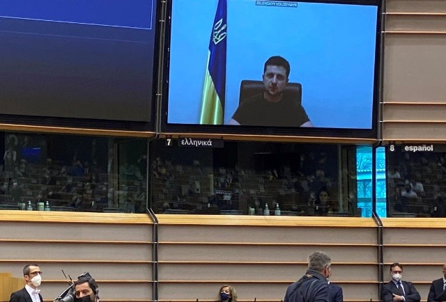 Przemówienie prezydenta Ukrainy w Europarlamencie