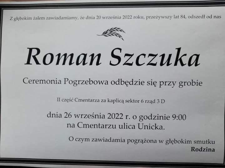 Nie żyje Roman Szczuka, nauczyciel, koszykarz, trener i działacz lubelskich klubów