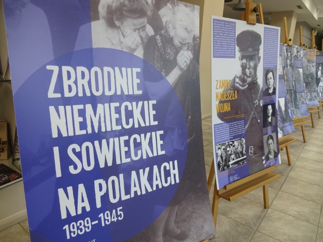 Ekspozycję „Zbrodnie niemieckie i sowieckie na Polakach 1939-1945” można oglądać do końca czerwca 2023 roku w "Przystanku Historia" IPN w Kielcach.