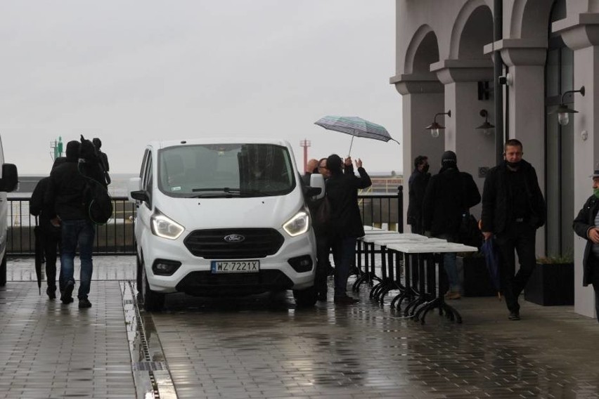 Rafał Trzaskowski na spotkaniu z samorządowcami w Darłowie....