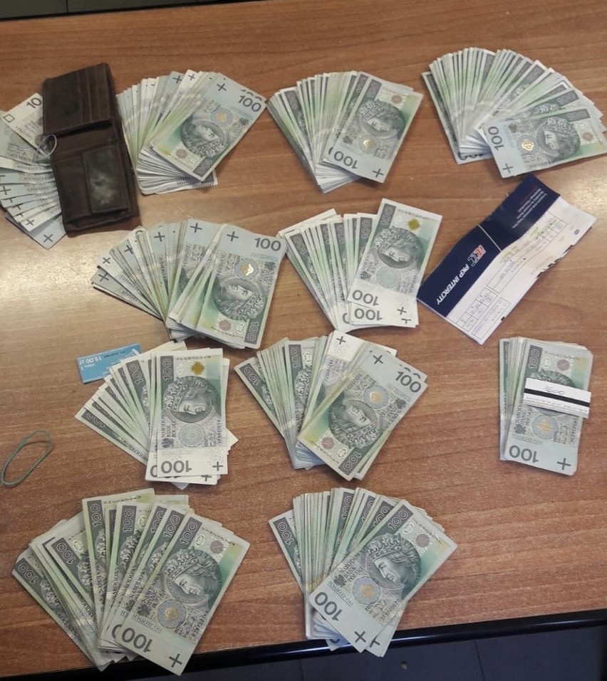 Przy zatrzymanym znaleziono ponad 46 tys. zł i 40 euro...