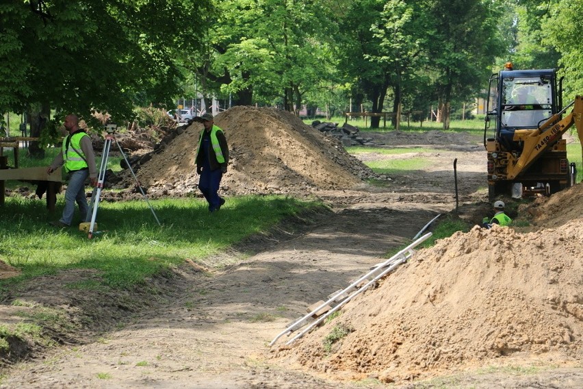 Remont parku im. Jana Pawła II w Aleksandrowie