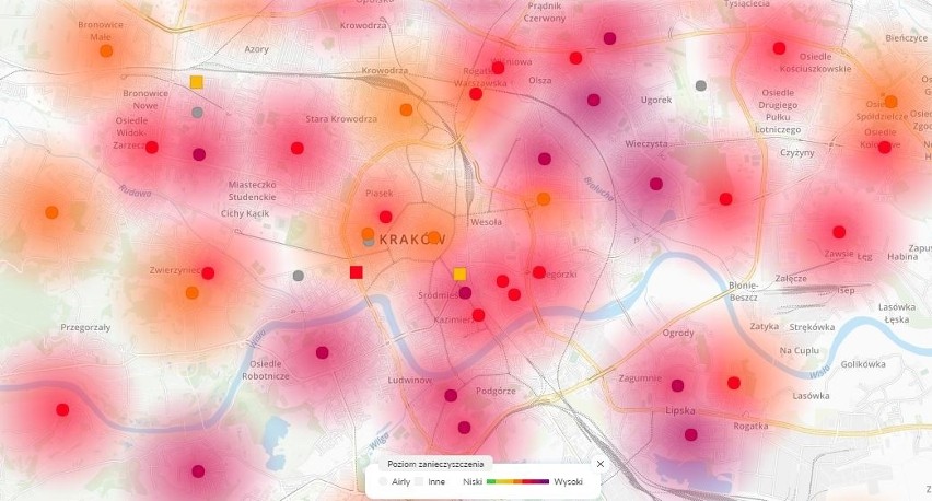 Smog wrócił do Krakowa i Małopolski. Normy znów są wielokrotnie przekroczone [AKTUALNE DANE]   