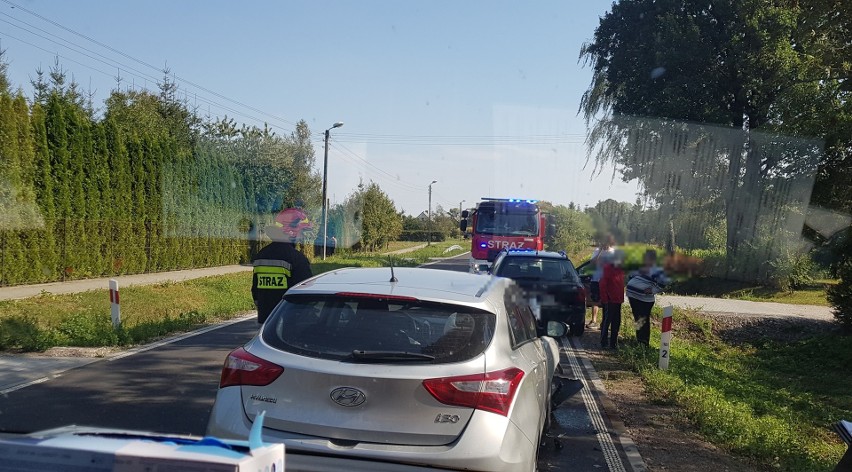 Wypadek w powiecie golubsko-dobrzyńskim. Zderzenie dwóch samochodów 