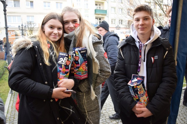 Finał WOŚP 2020 na kluczborskim rynku.