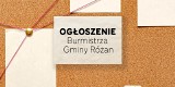 Ogłoszenie Burmistrza Gminy Różan                                                             