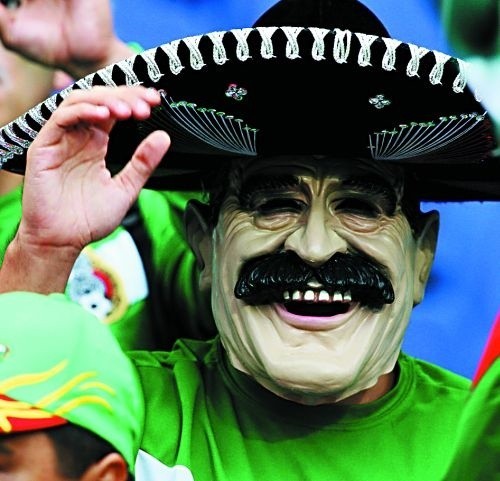 Mimo braku zwycięstwa, kibiców z Meksyku nie opuszczał humor.