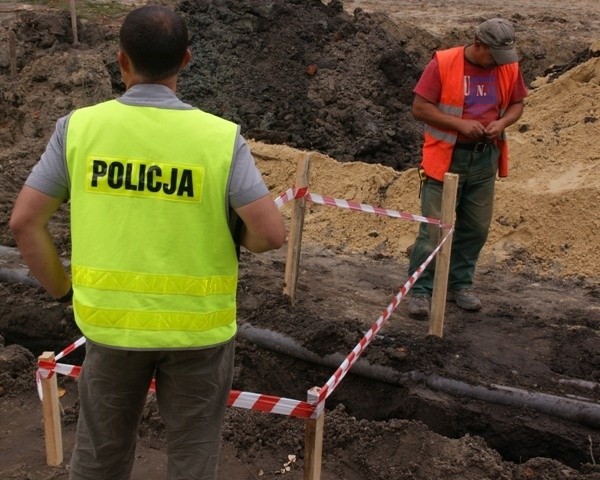 Miejsce znalezienia szczątków zabezpieczyła policja.