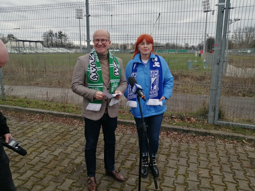 Poseł Bartłomiej Wróblewski i poznańska radna Lidia Dudziak...