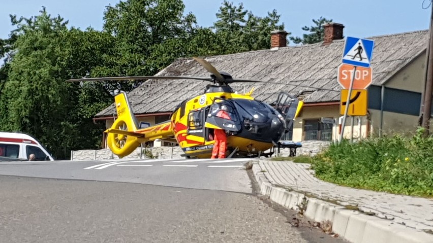 Do rannego wysłano ratowniczy helikopter. Zdjęcia dzięki...