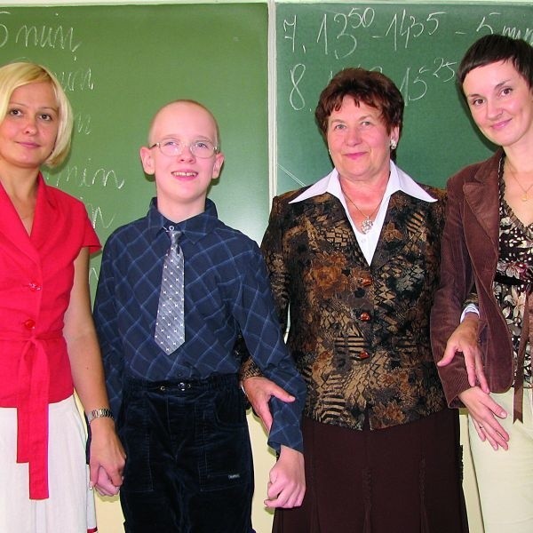 By osiągnąć sukces, potrzebna jest współpraca - twierdzą (od lewej): Anna Sorokin, Łukasz, Wiera Michnowska i mama Ewa.