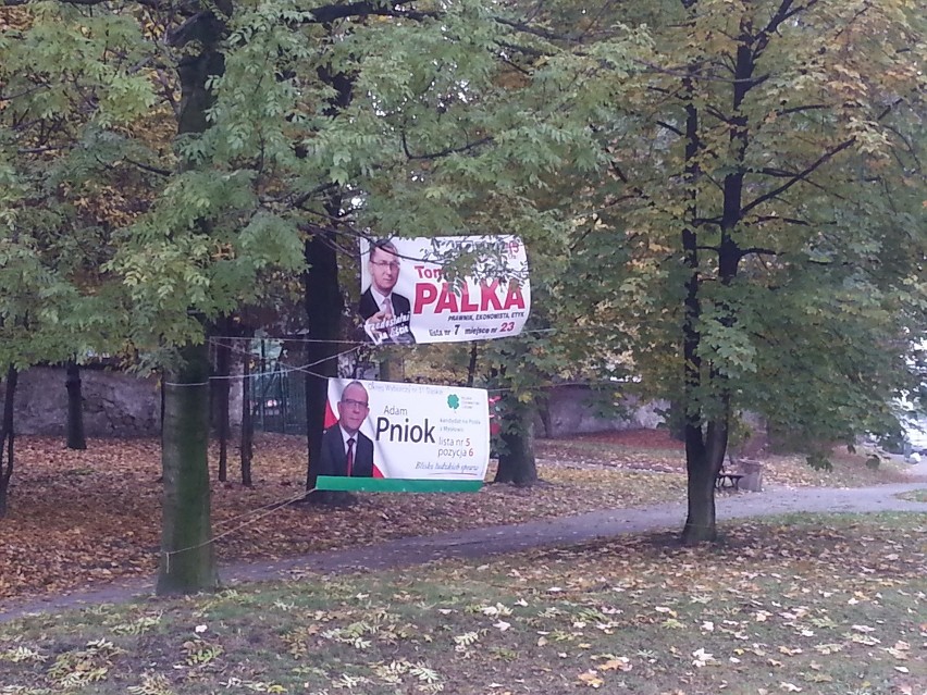 Plakaty wyborcze w Mysłowicach