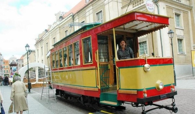 Zabytkowy tramwaj w Toruniu