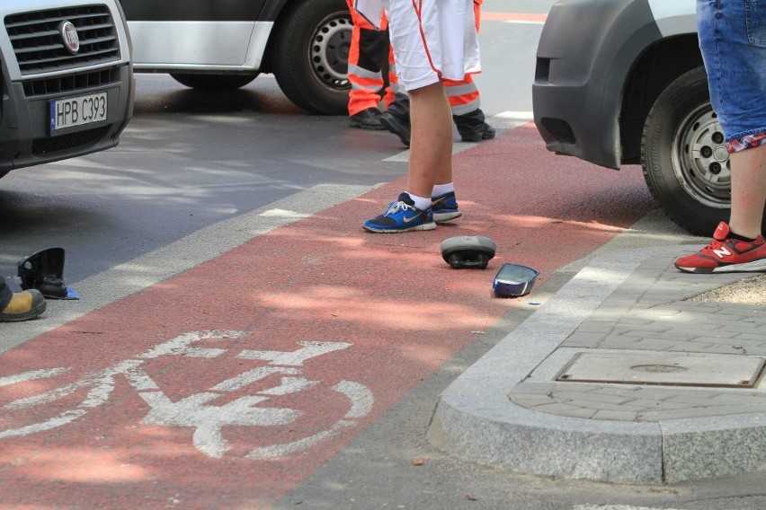 Wypadek przy Wroclavii. Osiem osób rannych, w tym dwie ciężko