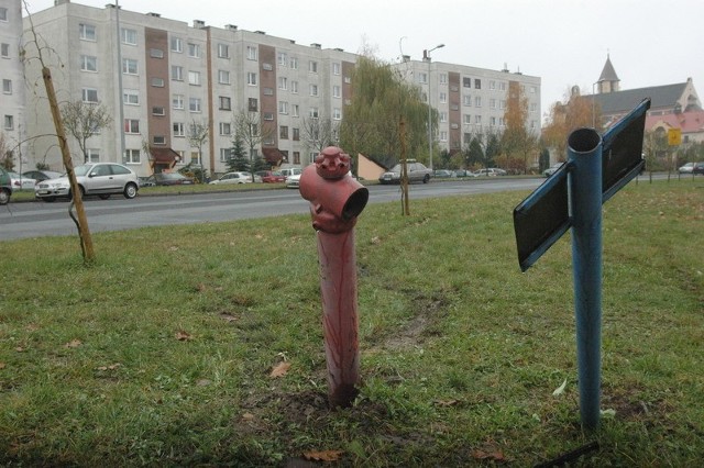 Na tym hydrancie zatrzymało się bmw