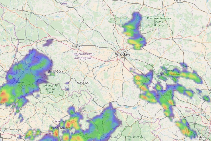 Burze na Dolnym Śląsku [BURZE NA ŻYWO, RADAR BURZOWY ONLINE, GDZIE JEST BURZA?] 