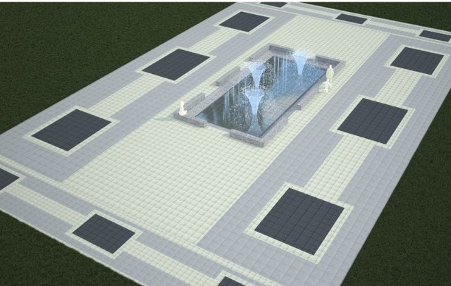 Tak będzie wyglądać nowa fontanna w parku im. Poniatowskiego.