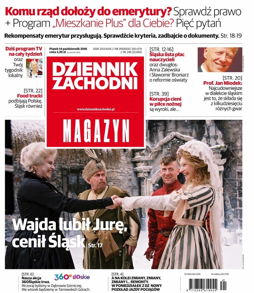 Zobacz alternatywne okładki magazynowego wydania "Dziennika Zachodniego" [14.10.2016]