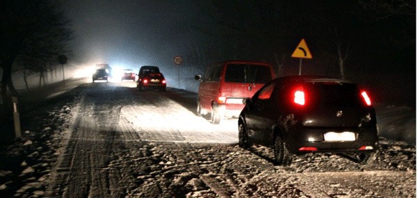 40 km miał korek na krajowej 11.