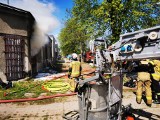 Pożar budynku jednorodzinnego gaszono w Zduńskiej Woli. Jakie szczegóły strażackiej interwencji? ZDJĘCIA