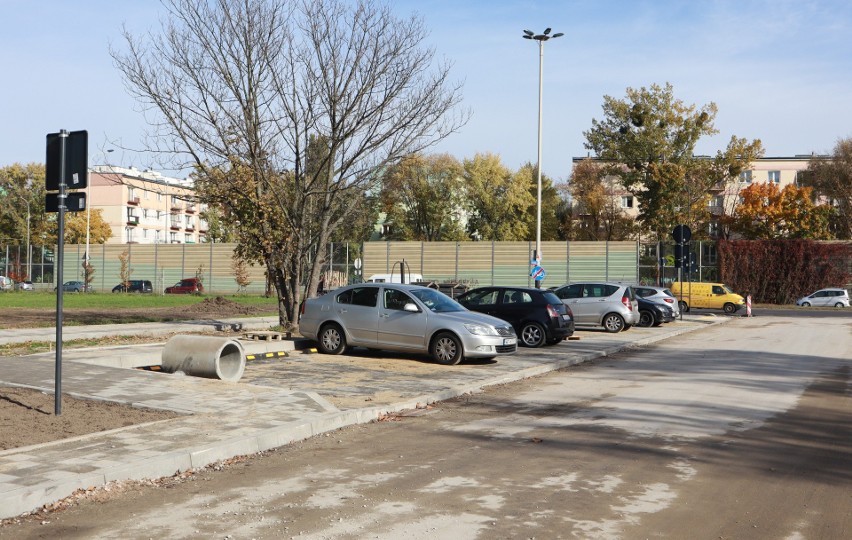 Zobacz, jak zmienia się ulica Żubardzka. Nowe parkingi, gładka jezdnia, oświetlenie i rośliny ozdobne. ZDJĘCIA