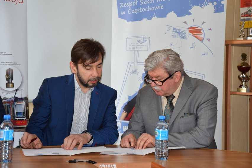 Częstochowa: MPK podpisało porozumienie o współpracy z Zespołem Szkół im. B. Prusa [ZDJĘCIA]