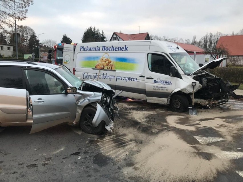 Wypadek na skrzyżowaniu ulic Powstańców Wielkopolskich i...