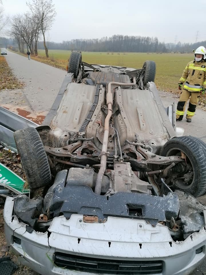 Wypadek niedaleko miejscowości Milewo