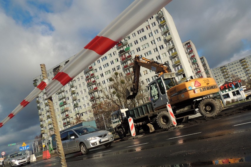 Przy ul. Grudziądzkiej firma Eurovia postanowiła gonić...