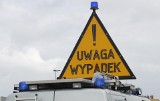 Wypadek w Kuzkach. Ciężarówka potrąciła rowerzystę i zderzyła się z BMW