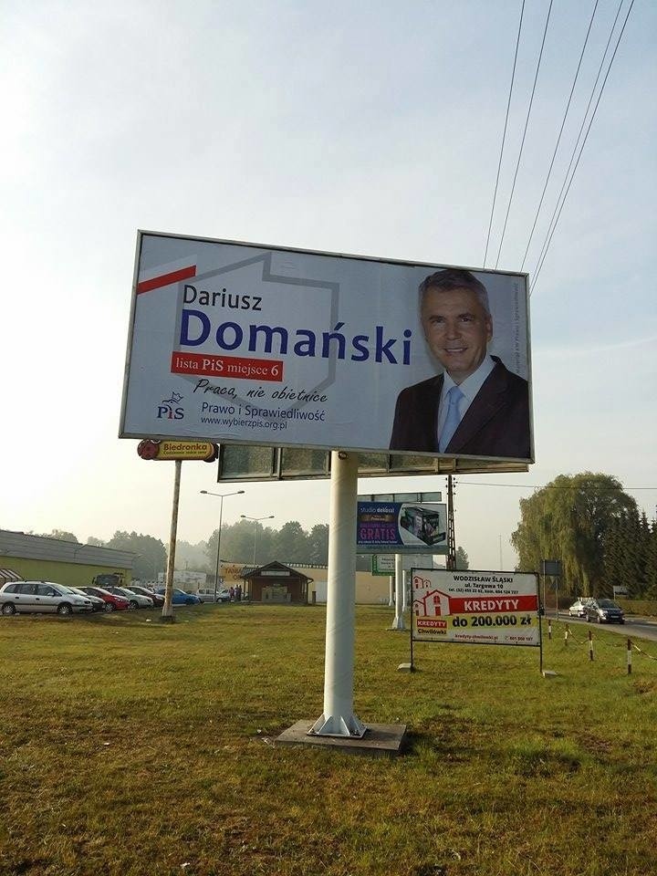 Plakaty wyborcze w Żorach [ZDJĘCIA] Wybory parlamentarne 2015