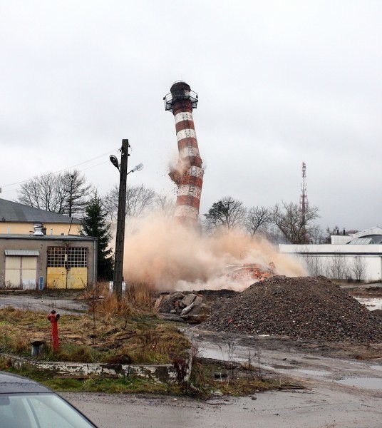 Eksplozja w Goleniowie. Runął komin