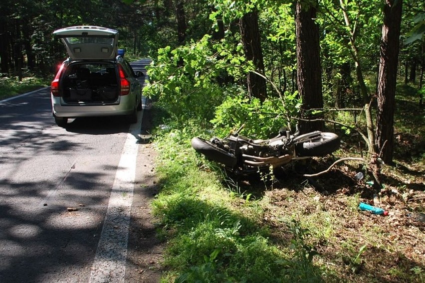 Wypadek motocyklisty Tychy Świerczyniec Bieruńska