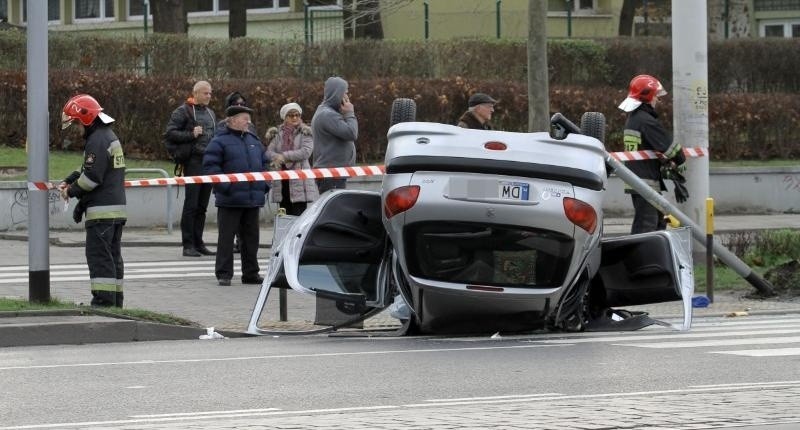 Wypadek na pl. Grunwaldzkim, Wrocław, 25.12.2014