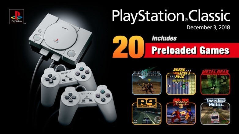 W pamięci nowej konsoli PlayStation Classic wgrane będzie 20...