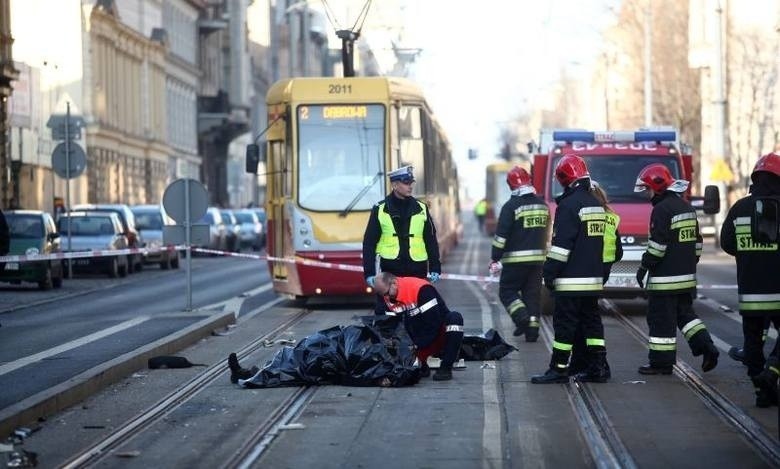 Tragiczny wypadek w centrum w Łodzi, ostatnia niedziela....