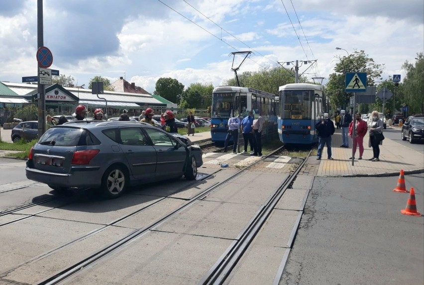 Wypadek na ul. Kosmonautów 20.05.2021