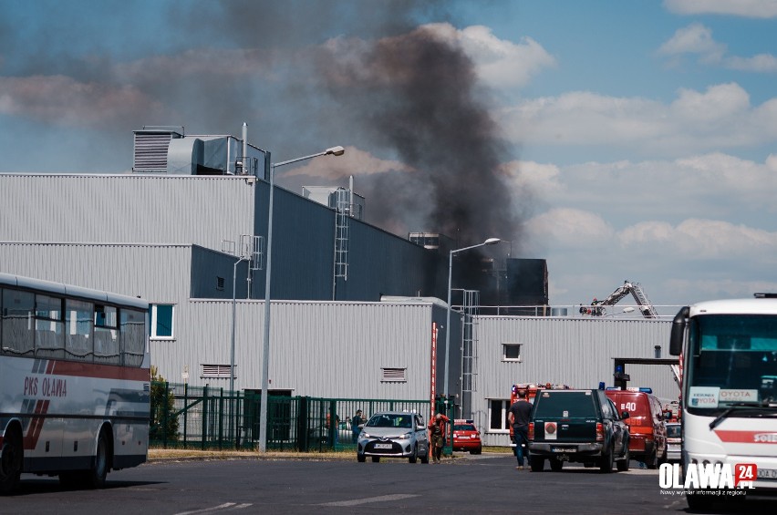 Pożar fabryki Toyoty w Jelczu-Laskowicach